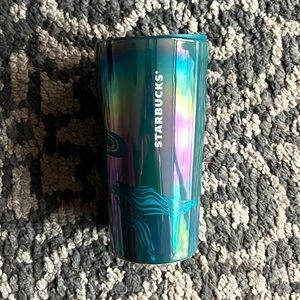 Starbucks Turquoise Iridescent Mermaid Ceramic Double-Walled Tumbler